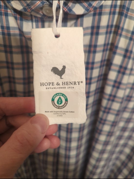 Hope & Henry Dresses & Skirts - Hope & Henry Blue and White Plaid Midi Dress